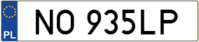 Truck License Plate